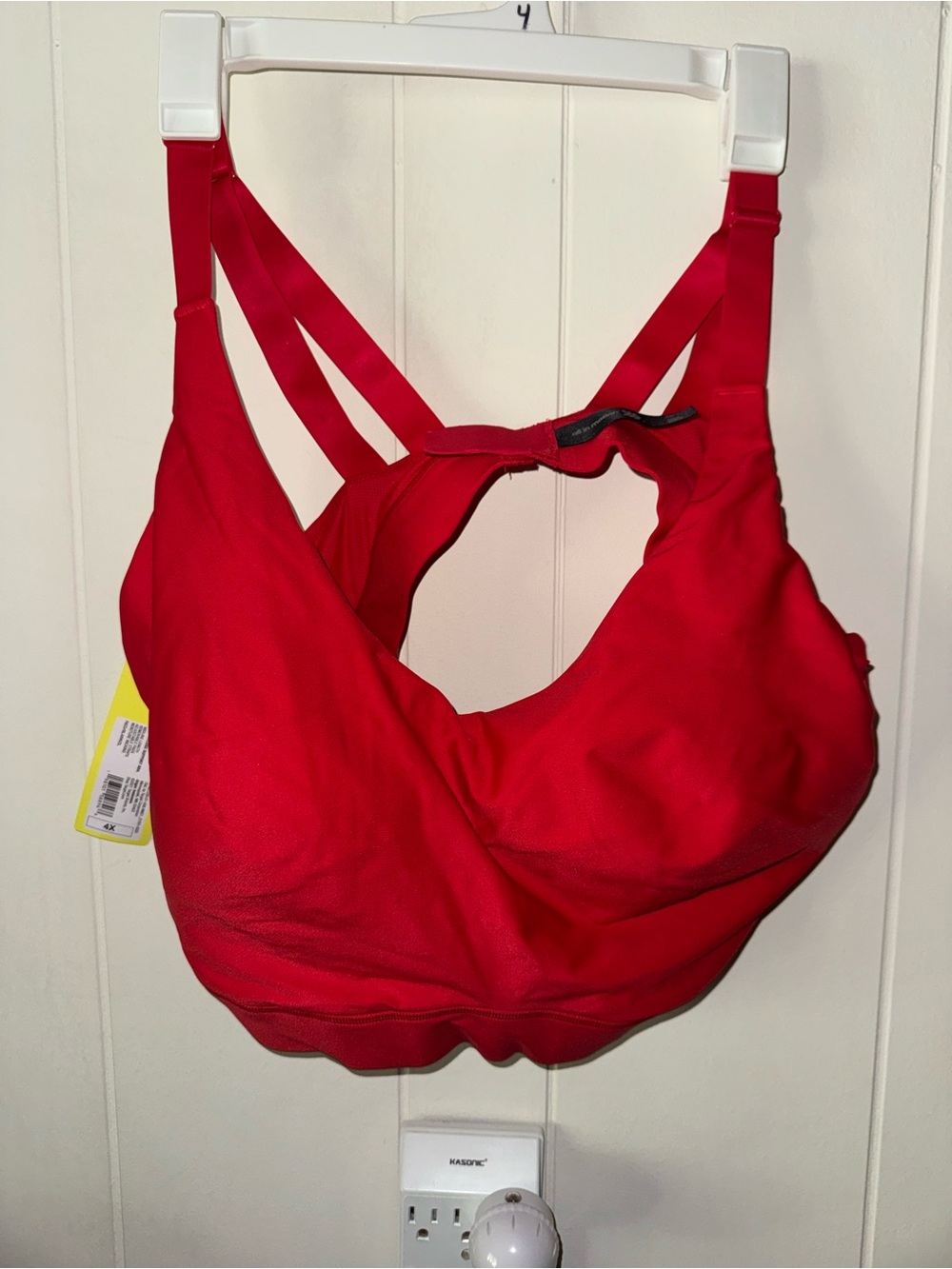 all in motion Red Strappy Wireless Padded Sports Bralette